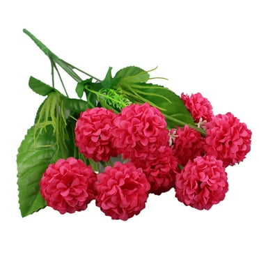 Leke 1 Bunch 9 Heads Silk Hydrangea Artificial Flower White Red Pink Wedding Flowers Bouquet Fake Flowers Party DIY Decoration