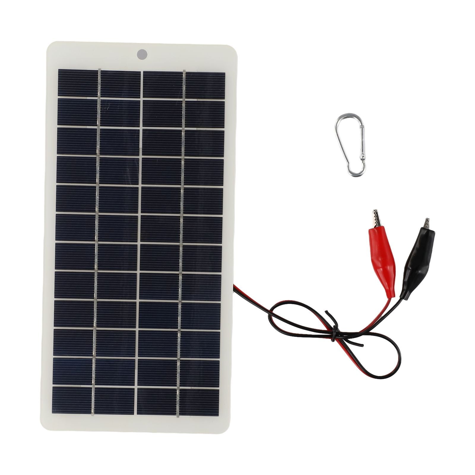 Leke 10W12V Portable Polycrystalline Solar Panel with Clip for Charging 9-12V Battery