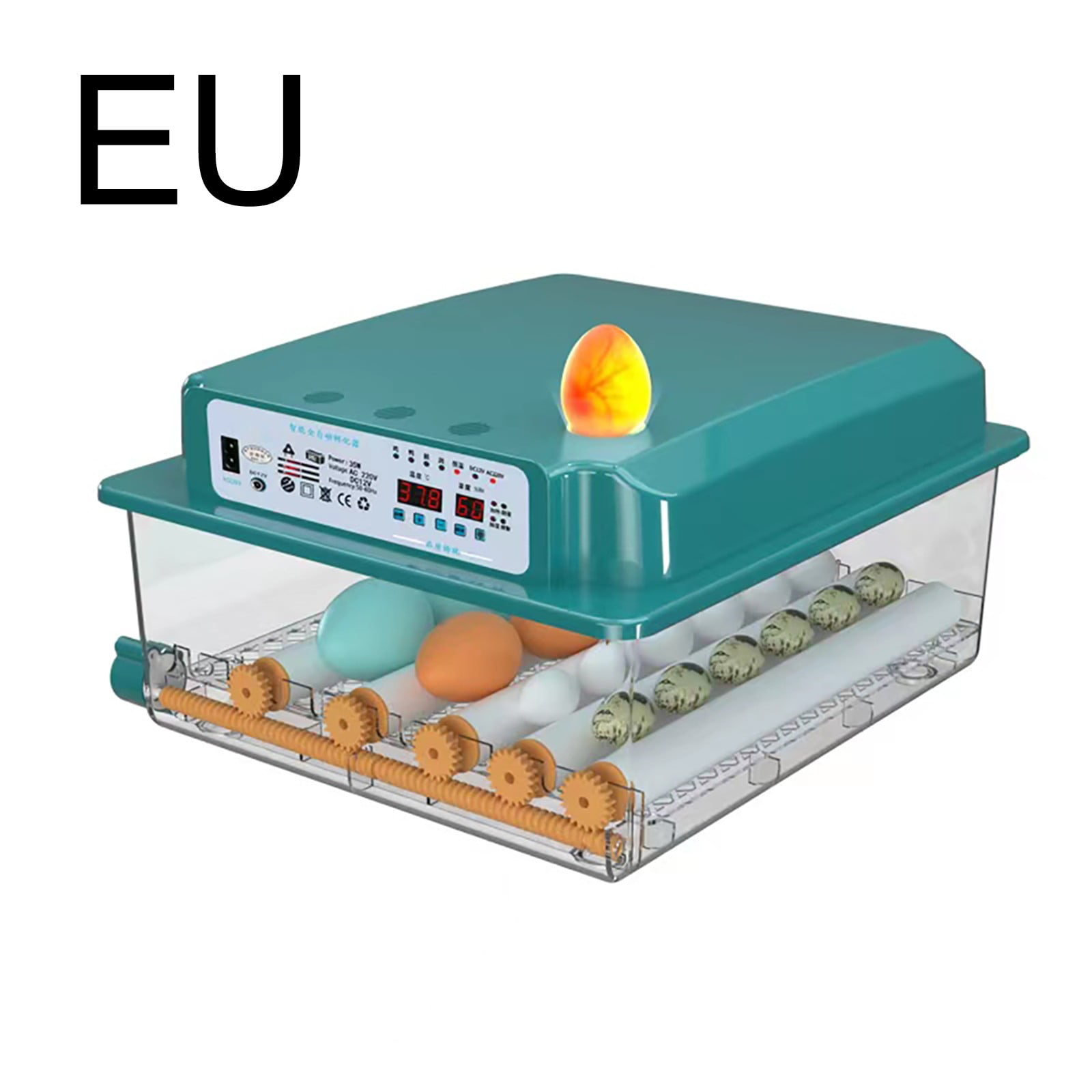 Leke 16 Eggs Fully Automatic Incubator Intelligent Chicken Duck Goose