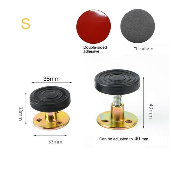 Leke 1pcs Adjustable Bed Stabilizer Wall Furniture Fixed Bracket Stainless Steel Fixer Support Self-adhesive Anti-shake Mute Hardware