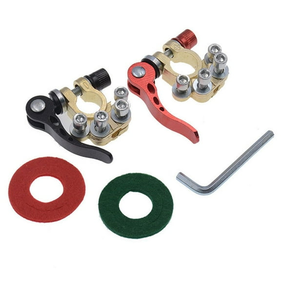 Leke 2Pcs Quick Release Battery Terminals Connectors 4Way12V Connector for Cars Truck