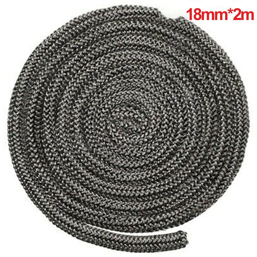 Leke 2m Length Black Fire Rope Wood Burning Burnere 18mm Log Burner