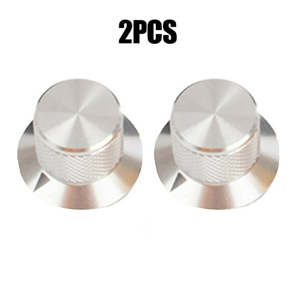 Leke 2pcs Aluminum Potentiometer Knob Button Hat fr Audio CD Volume 6mm hole
