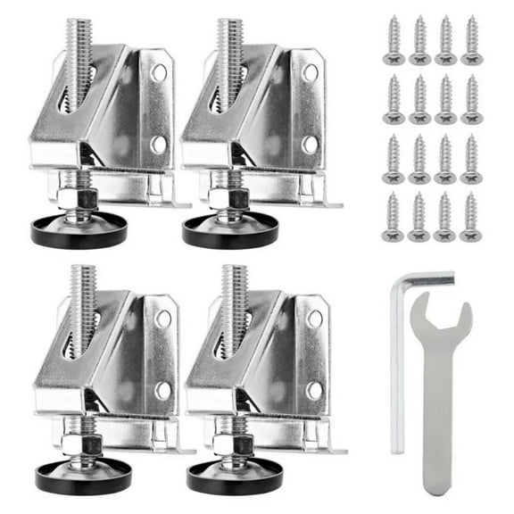 Leke 4Pcs Adjustable Furniture Leg Leveler Heavy Duty Cabinet Leveling Feet Lock