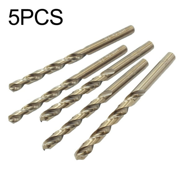 Leke 5PCS M35 Cobalt Metric Drill Bits for Hardened Stainless Steel / Metal - Set