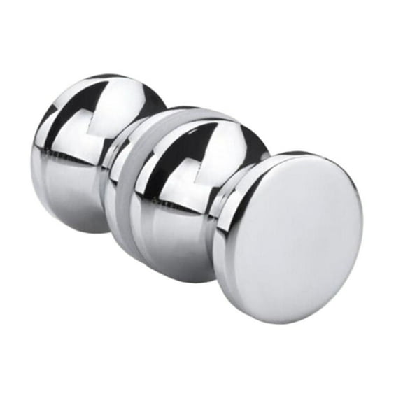 Leke Aluminum Alloy Back-to-Back Glass Door Knob Puller Push Single Glass Door Knob Bathroom Shower Cabinet Handle Home Hardware