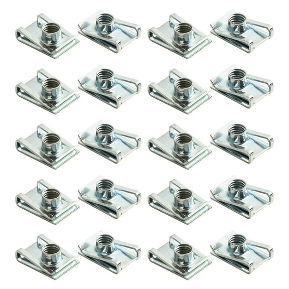 Leke Spire Clips U Clips Fixings Panel 20Pcs A Greater Clamping Force Corrosion-resistant M5 M6 M8 U Nuts
