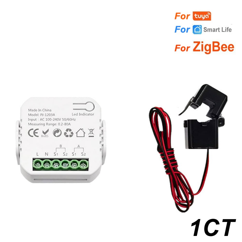 Leke Energy Monitor For Tuya for Smart Life for ZigBee with CT Current