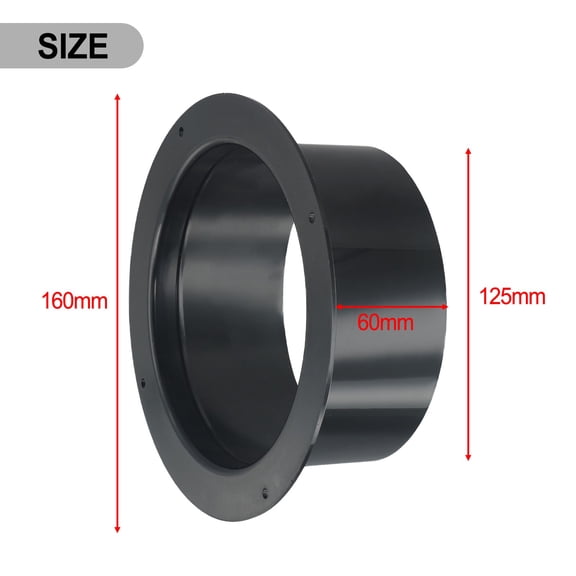 Leke Exhaust Pipe Connector ABS Wall Flange Connector For Ventilation Pipe Exhaust Duct Air Ducting Connection Round Pipe