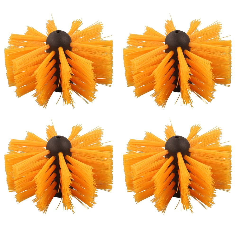 Leke Fireplace brush 100mm Ventilation Chimney Brush Remover Nylon Bristle Head 1/4X