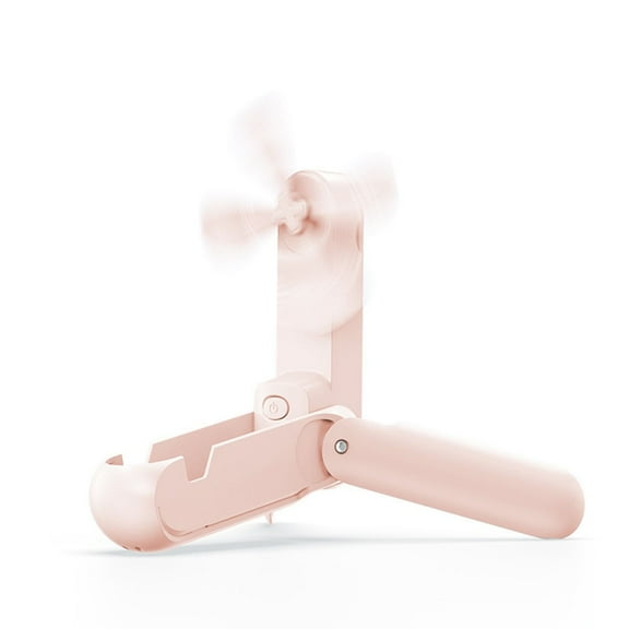 Leke Folding mini electric fan flashlight outdoor power bank handheld small fan