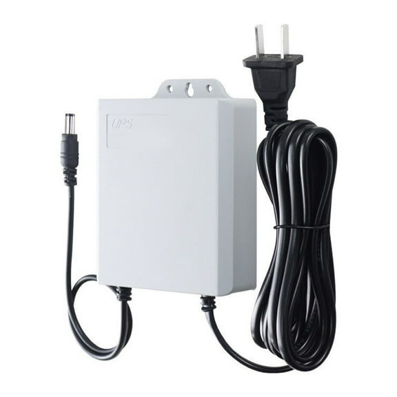 Leke For Home Camera 3600mAh Battery DC UPS Battery Backup Color: White Home Camera Protection Reliable Power Supply