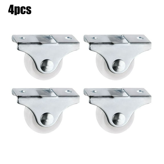 KDJ Guide Wheel Casters Replacement Caster Wheel 1inch 25mm Drawer Wheel Fixed Caster Metal Plastic For Small Cart