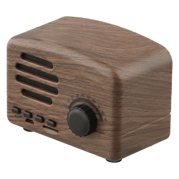 Leke Portable Retro Radio Bluetooth-Compatible Speaker Supports TF Card FM Player
