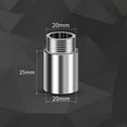 thumbnail image 1 of Leke Shower Pipe Extension Pipe 10 60mm Fittings For Water Pipes Internal And External Thread Shower Head Extension Pipe, 1 of 3