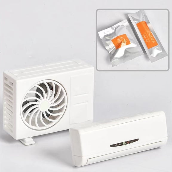 Leke Solar Powered Car Aroma Diffuser Air Conditioner Shaped Decorative Ornaments