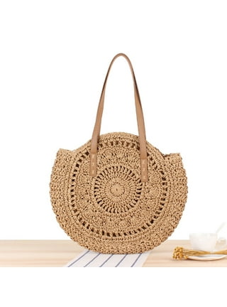 Luxtrada Straw Bags for Women Tote with Handles Boho Beach Tote