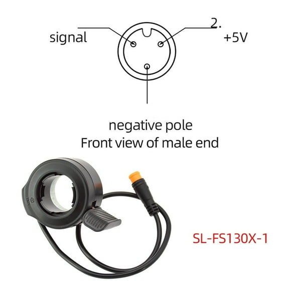 Leke ebike Thumb Finger Trigger Throttle Fits for Electric Bike Ebike Scooter 130x