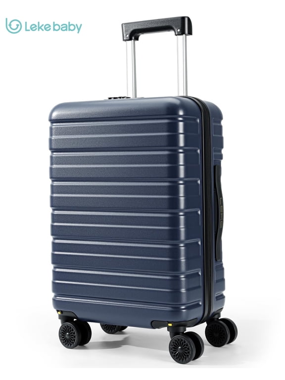20 Inch Hardside Carry on Luggage, Airline Approved Luggage with TSA Lock & Spinner Wheels, Lightweight ABS Suitcase, Blue