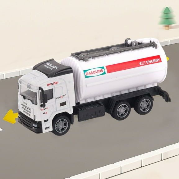 Lekihaqq 1 Packs Alloy Construction Vehicle Toy, Push Back Dump Truck, Realistic Engineering Play, Hand Powered Motorized Action, Durable Toy, STEM Learning Gift, Outdoor Indoor Sandbox Play