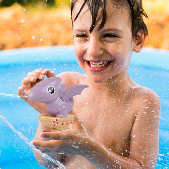 Lekihaqq 1 Packs Dinosaur Water Blaster Toy Outdoor Summer Splash Battle Pool Beach Party Gift