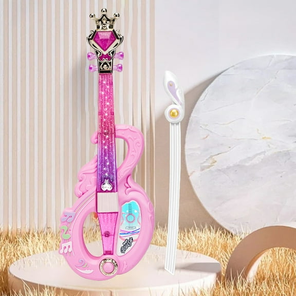 Lekihaqq 1 Packs LED Light Up Electric Violin Full Size 4/4 with Case Bow Rosin Shoulder Rest Portable Beginner Violin Kit for Music Practice Performance Stage Show