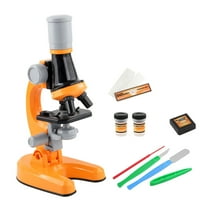 Lekihaqq 1 Packs Microscope Science Kit with 100X-1200X Magnification, LED Illumination, Beginner Lab Set for Educational STEM Discovery Exploration