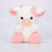 Lekihaqq 1 Packs Strawberry Cow Plush Toy Ultra Soft Cuddly Stuffed Animal Kawaii Collectible Gift Plushie Home Decor
