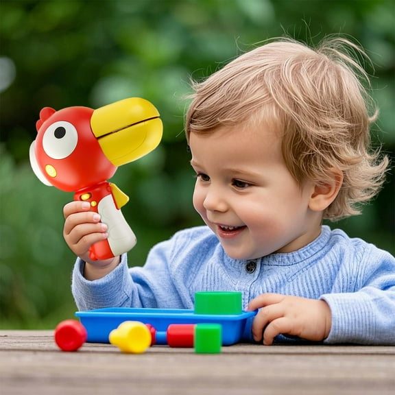 Lekihaqq 1 Packs Voice Recording Parrot Toy with 8 Sound Effects, Interactive Talking Animal Voice Changer, Educational Learning Development Fun Gift