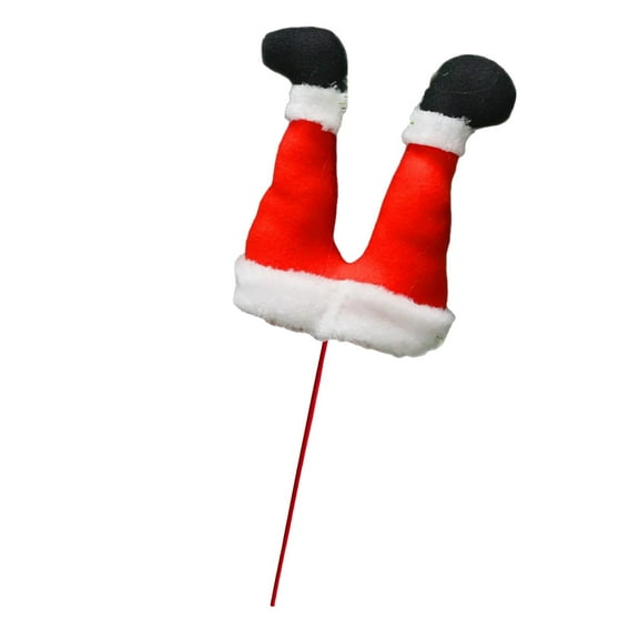 Lekihaqq 1 Pcs Festive Santa Legs Christmas Tree Decor - Durable Cloth Holiday Ornament for Indoor Outdoor Xmas Party Decorations Fun Unique Holiday Decoration