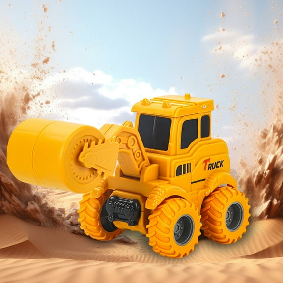 Lekihaqq 2 Packs Remote Control Construction Truck Toy with Excavator & Dump Truck, Alloy Die-Cast Construction Vehicle Set, Rechargeable RC Construction Toy for , Realistic Construction Site Play