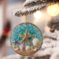 thumbnail image 1 of Lekihaqq 3 Packs Starfish Seashell Coastal Beach Hanging Decor Nautical Sea Ornament Handmade Wall Art for Home Outdoor Patio Garden Tree Decoration, 1 of 8
