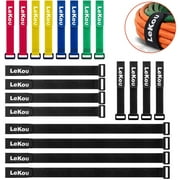 Lekou Cable Ties Hook And Loop Straps Adjustable Cord Organizer Zip Ties 20Pack