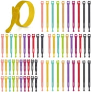 Lekou Mixed Size Hook And Loop Cable Ties, 60 Pcs Reusable Cable Ties Straps