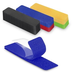 Lekou Heavy Duty Self Adhesive Hook and Loop Strips, 24 Sets 1 x 4 Inch Super Glue Fasteners, Strong Sticky Back Mounting Tape for Indoor Outdoor Home Office Craft Use