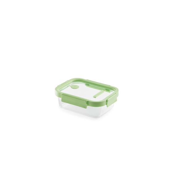 Lekue 100% Airtight Rectangular Glass Food Storage Container, 34 oz