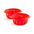 thumbnail image 1 of Lekue Double Savarin Bundt pan, Red, 1 of 7