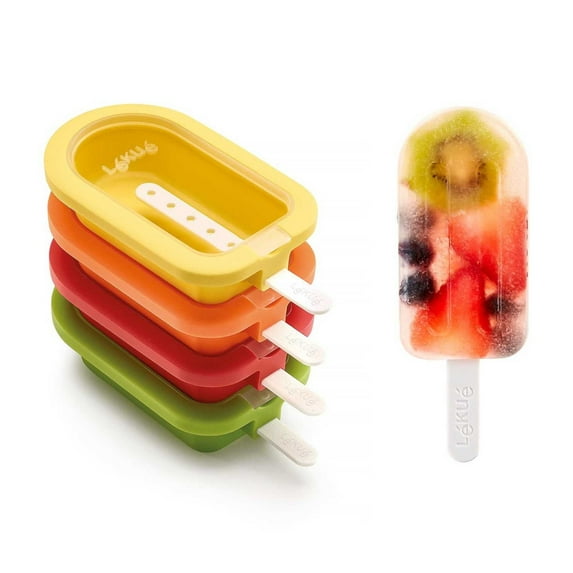 Lekue Large Stackable Ice Lollipop Molds, Set of 4, Multicolor