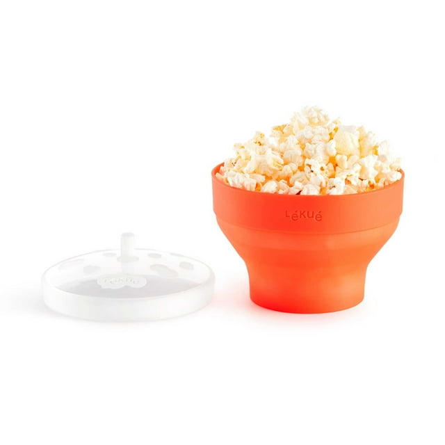 Lekue Microwave Popcorn Popper/ Popcorn Maker, Red