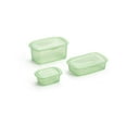 thumbnail image 1 of Lekue Reusable Silicone Food Storage Box Container set of 3. Set includes: 0.2L, 0.5L, 1.0L, 1 of 4