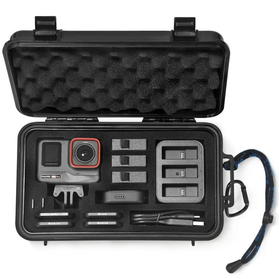 Lekufee Travel Waterproof Hard Case for Insta360 Ace Pro 2, Insta360 Ace Pro Camera, and Accessories(Case Only)