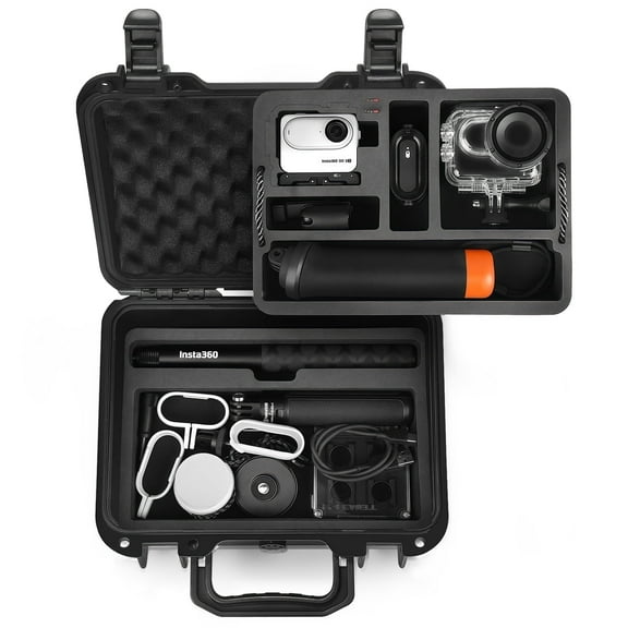 Lekufee Travel Waterproof Hard Case for Insta360 GO 3S / Insta360 GO 3 Vlogging Camera and Accessories(Case Only)