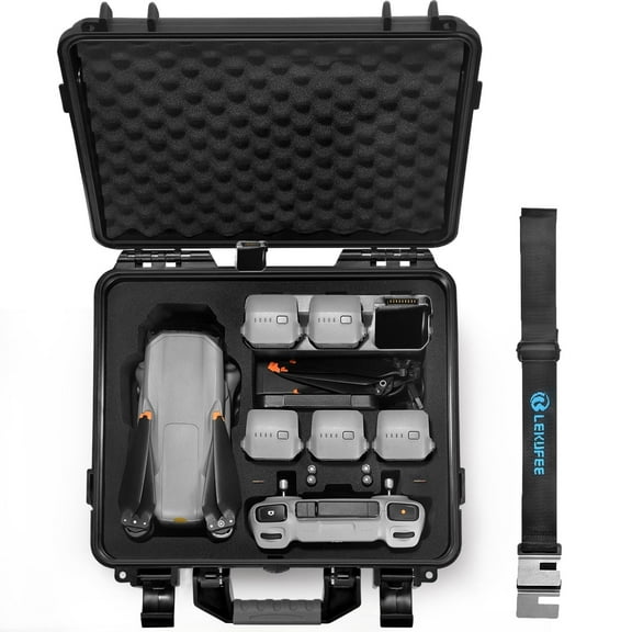 Lekufee Waterproof Hard Carrying Case for DJI Air 3S/Air 3 Drone/Fly More Combo/DJI RC 2/RC N3/RC N2 Remote Controller and Accessories(Case Only)