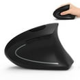 thumbnail image 1 of Lekvey Ergonomic Mouse, Wireless Mouse 2.4 GHz Optical Vertical Wireless Mice : Levels 6 Buttons, for Laptop, PC, Computer, Desktop, Notebook etc, Black, 1 of 4