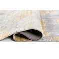 thumbnail image 1 of Lela Collection Abstract Polyester Rug 7'6" x 10'6" - Gray/Gold, 1 of 5