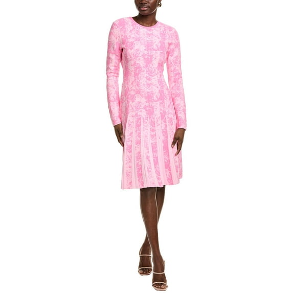 Lela Rose womens Mini Dress, l, Pink