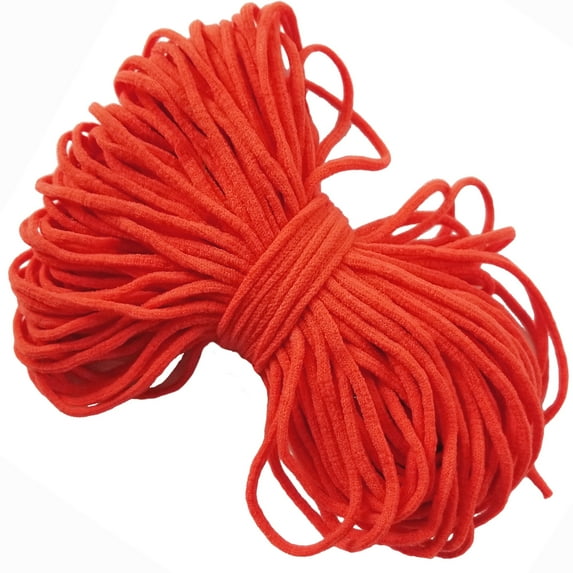 Lelaffet 50 Yard 1/8 inch 3 mm Colored Elastic Cord Band for Face Mask Making