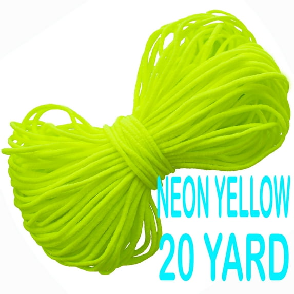 Lelaffet Colored Elastic Cord for Face Mask 20 Yard 3 mm