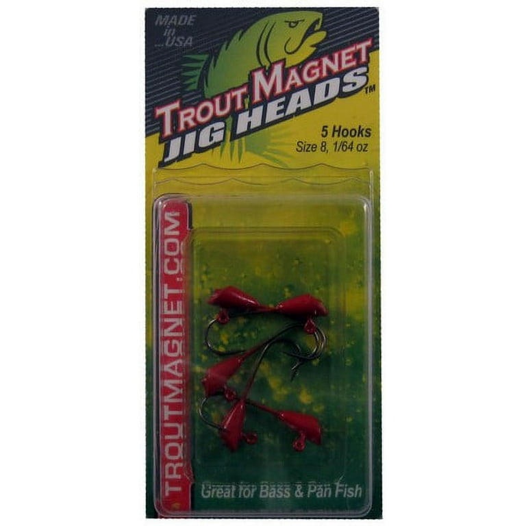 Leland Lures 14084 Size 1/64 Ounce Red Trout Magnet Jighead Lure 