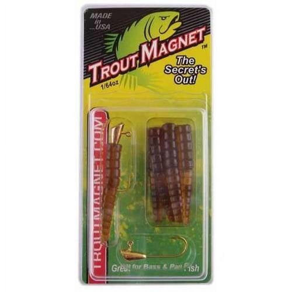 Leland Lures Trout Magnet 1/64 oz Softbait 9 Count Brown 